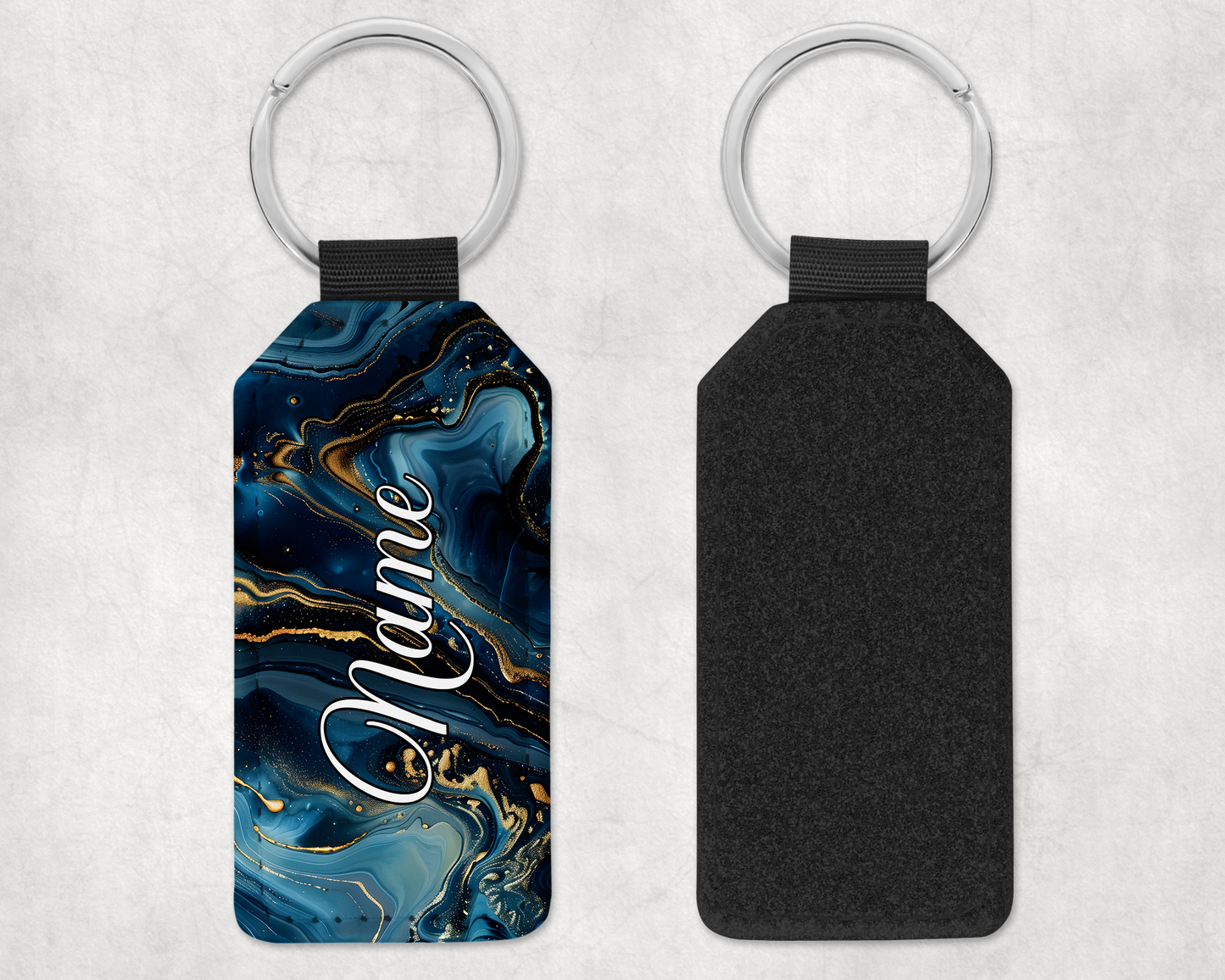 Porte-clé - rivière bleu foncé